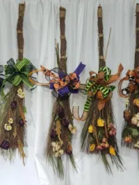Dried flower arrangements