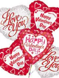 Valentine Themed Mylar Balloons