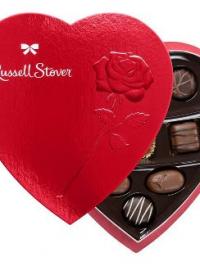 Russell Stover Valentine's Assorted Milk & Dark Chocolates Heart